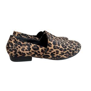 B.O.C. Suree loafers velvet black brown tan animal print slip on flats Sz 7M